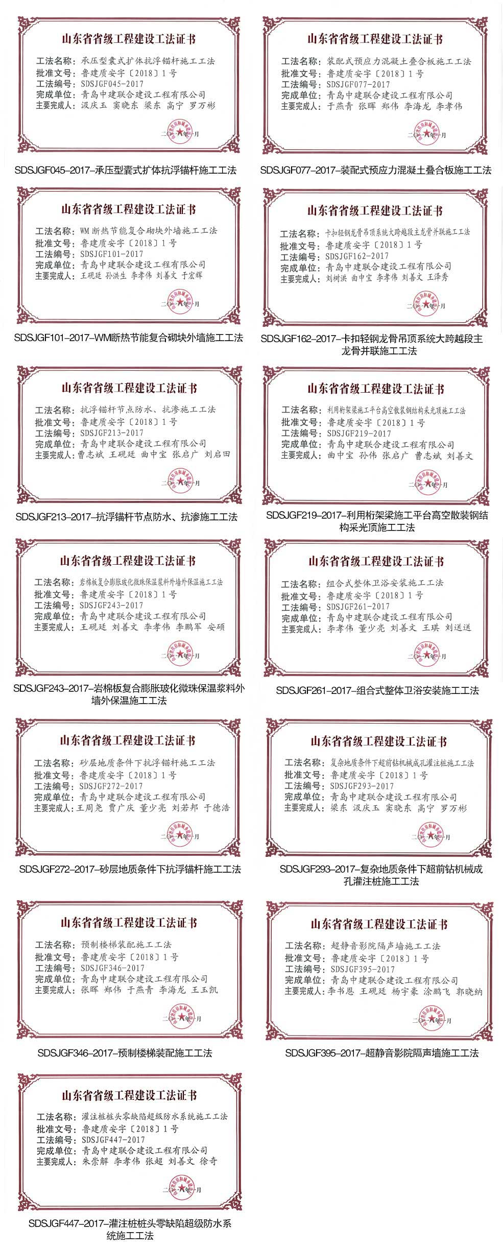 2016-2017工法文件證書(圖1)