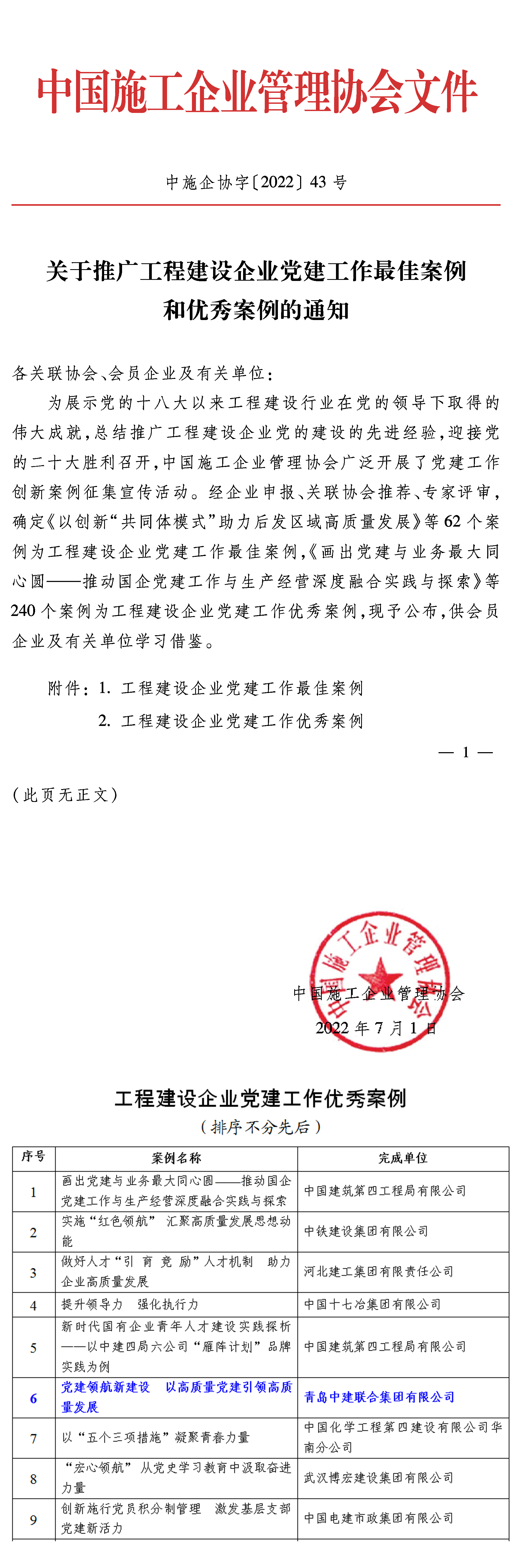 萬山磅礴，黨為主峰|中建聯(lián)合堅(jiān)持以高質(zhì)量黨建引領(lǐng)企業(yè)發(fā)展(圖1)