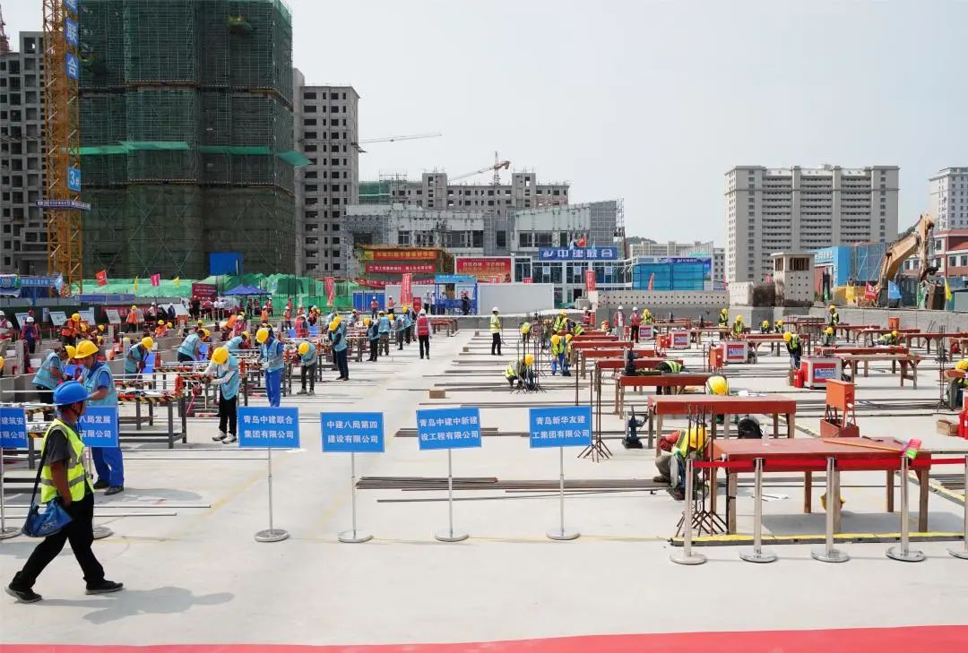 以賽促訓(xùn)，匠心筑城|中建聯(lián)合承辦嶗山區(qū)第十六屆“中建聯(lián)合杯”建筑業(yè)職業(yè)技能大賽(圖4)