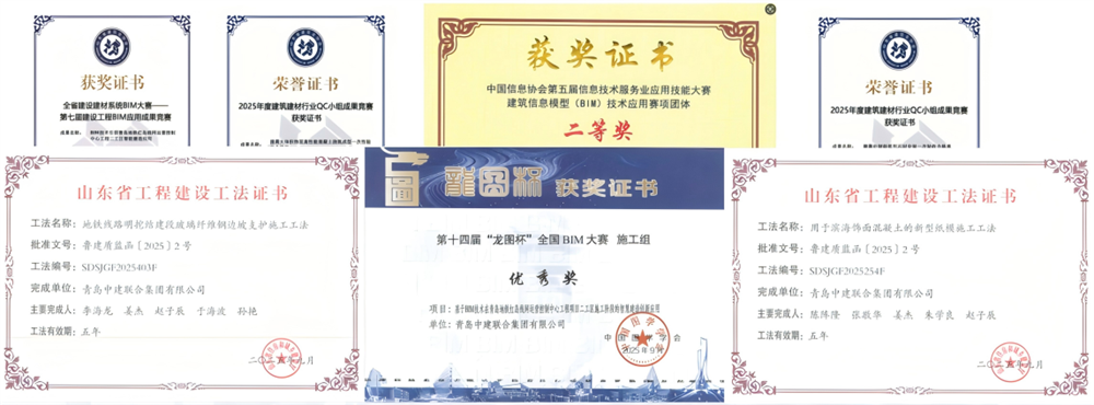 中建聯(lián)合青島地鐵紅島線網(wǎng)運營控制中心項目喜封金頂(圖3)